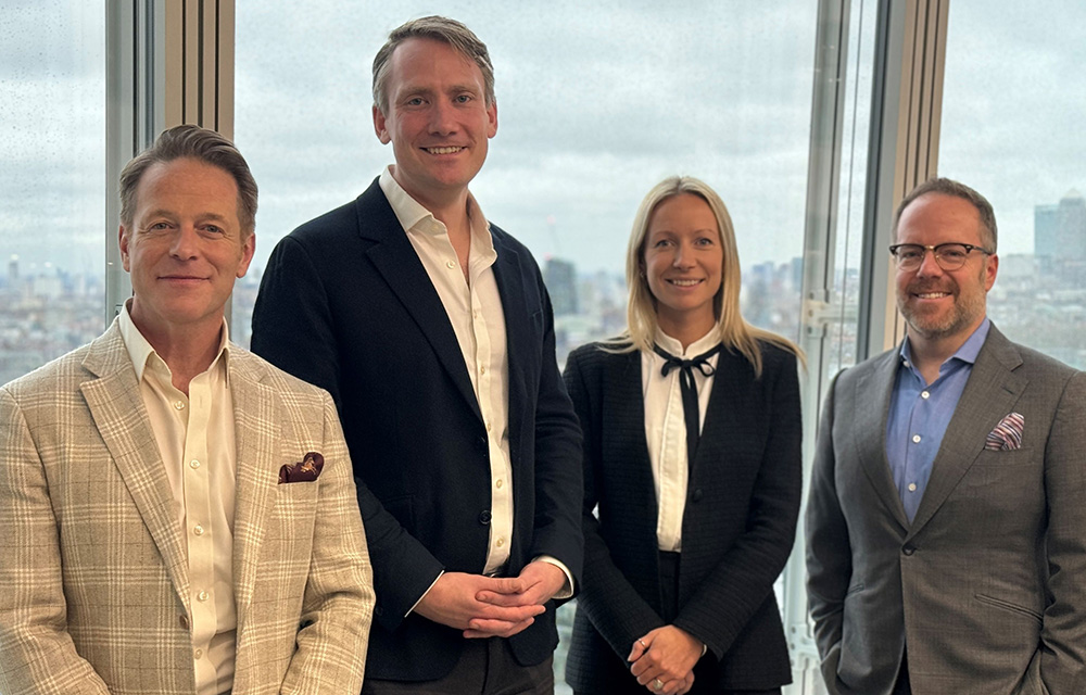 Left to right: Toby Lewis (CEO, Live Group), Hugh Minnock (investment director, Foresight Group), Georgie Newton (investment manager, Foresight Group), Stephen Pickett (managing director, Live Group)